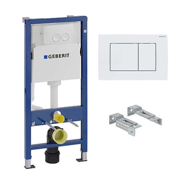 Ugradni vodokotlić GEBERIT Duofix basic set taster Delta 30 bela 458.135.11.2