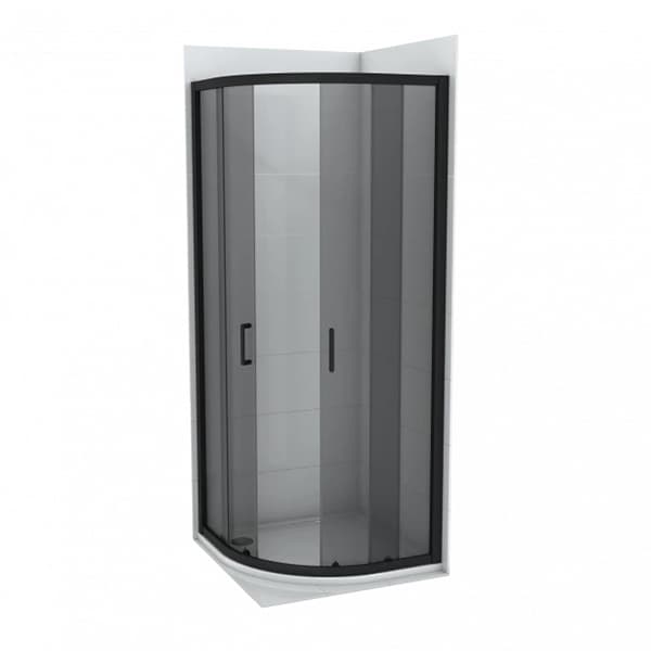 Tuš kabina COPEN ATLAS BLACK R800x1950 staklo 6mm tonirano