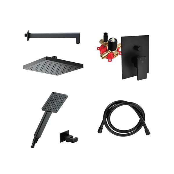Ugradni set HERZ SQ DUO crni 00364B