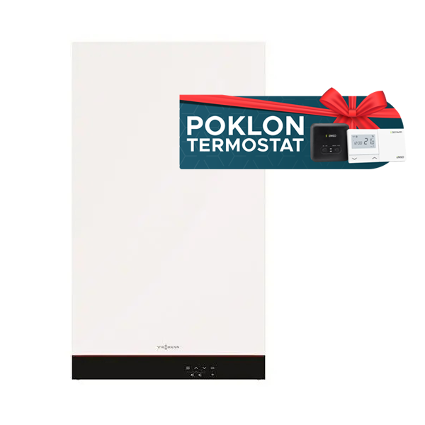 Kotao gasni VIESSMANN paket VITODENS 050-W B0KA 25kW kombinovani horizontalni dimovod