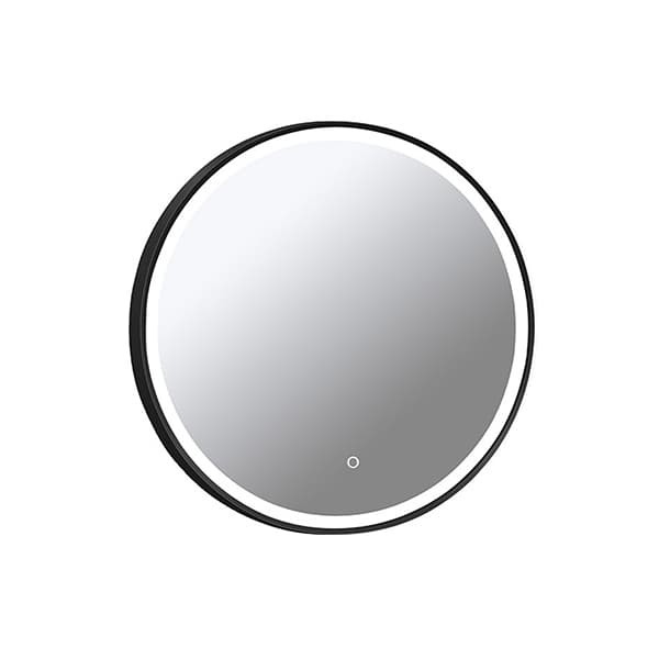 Ogledalo COPEN fi-600 sa alu ramom 20mm LED matt black